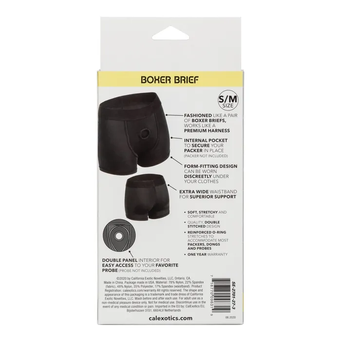 Anal CalExotics Boundless Boxer Brief Sm Black