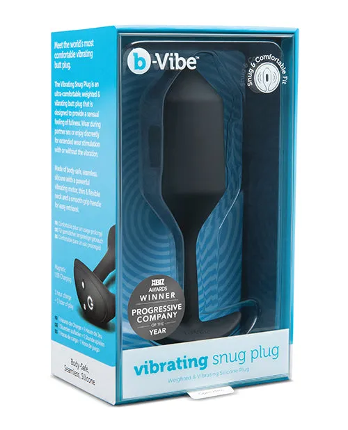 Anal Cotr INC BVibe Vibrating Weighted Snug Plug XL 247 g Black