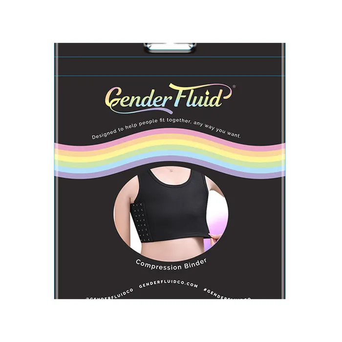 Anal Gender Fluid Mid Length Chest Compression Binder Gender Fluid