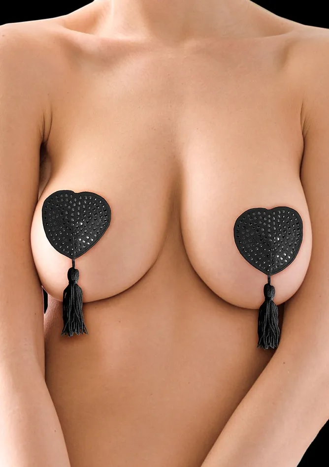 Anal Nipple Tassels Heart Black Shots Ouch