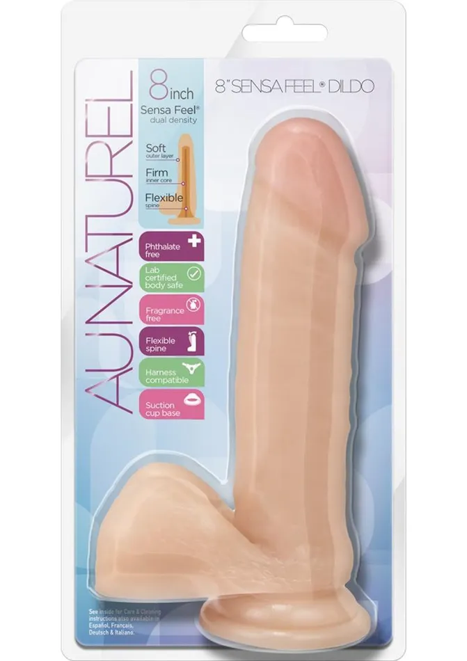 Au Naturel Female Sex Toys Au Naturel Sensa Feel Dildo with Suction Cup