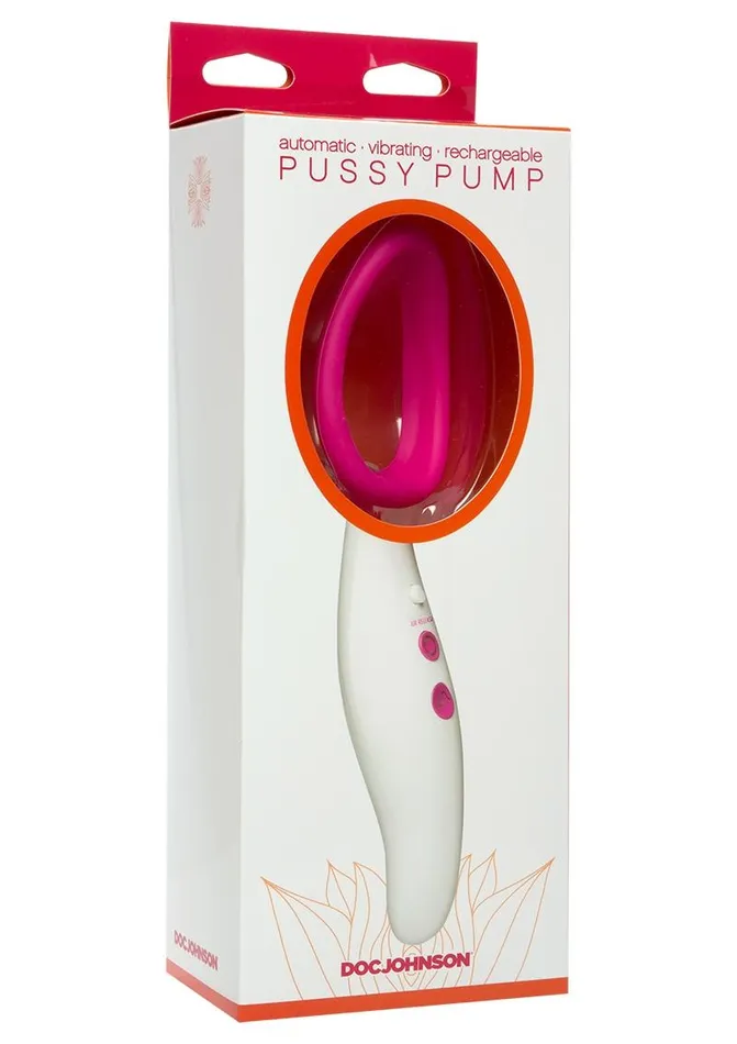 Automatic Vibrating Rechargeable Silicone Pussy Pump Doc Johnson Female Sex Toys