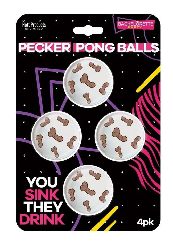 Bachelorette Pecker Beer Pong Balls Dildos