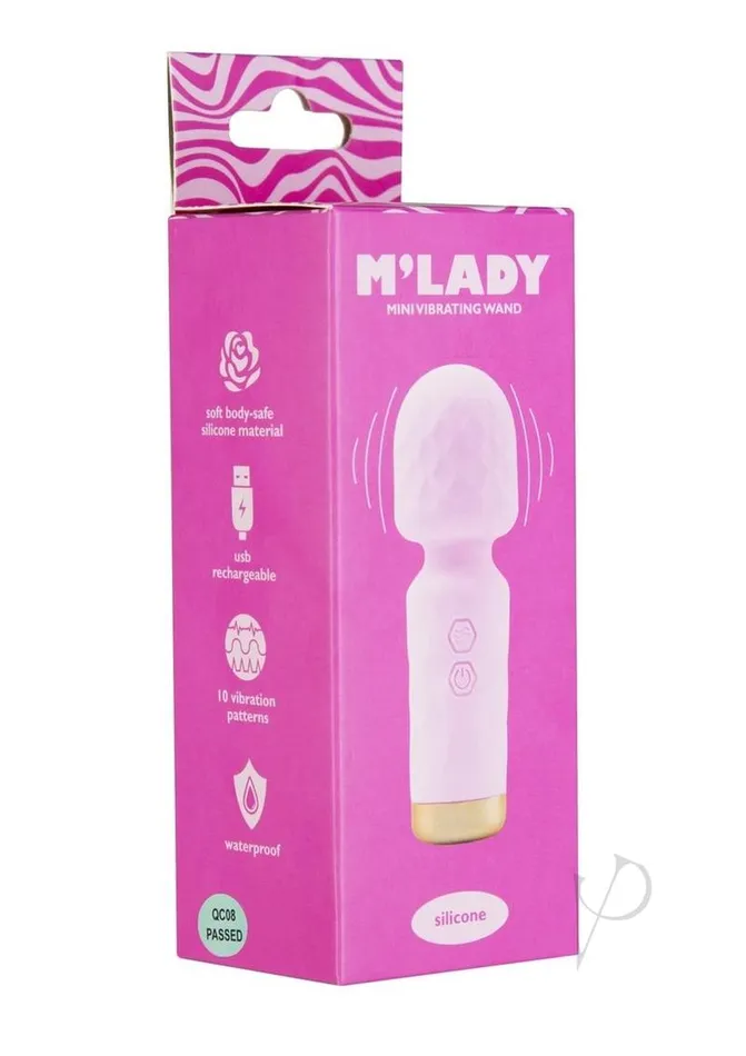 BMS Factory Female Sex Toys Mlady Rechargeable Silicone Mini Vibrating Wand