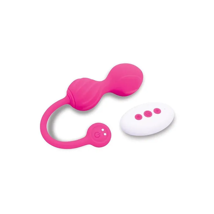 Bodywand Female Sex Toys Bodywand Squeeze RemoteControl Pelvic Floor Trainer Pink USB Rechargeable Weighted Kegel Balls with Remote