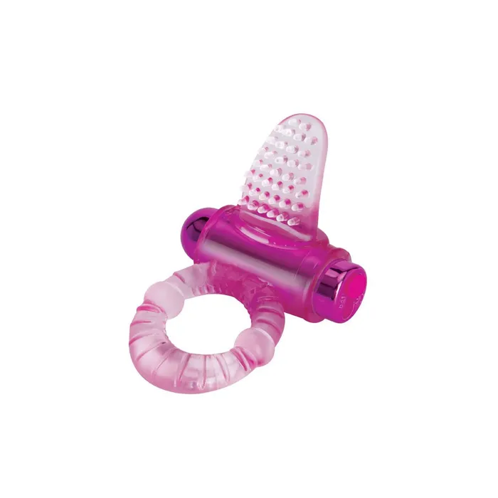 Bodywand Male Sex Toys Bodywand Rechargeable Lick It Pleasure Ring Pink Vibrating Cock Ring