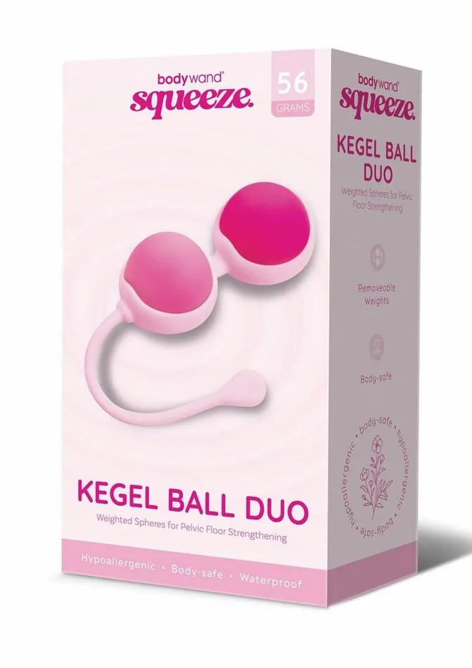 Bodywand Squeeze Kegal Ball Duo Weighted Silicone 56g Bodywand Male Sex Toys