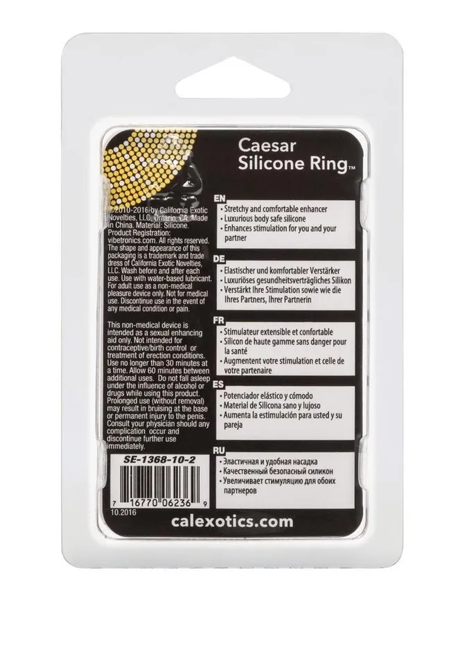 Caesar Silicone Cock Ring Rings Male Sex Toys