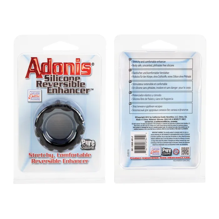 California Exotic Adonis Silicone Reversible Enhancer Black Anal