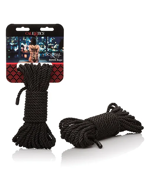 California Exotic Novelties Anal Scandal BDSM Rope Black