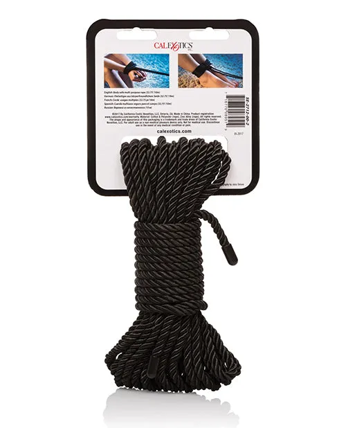 California Exotic Novelties Anal Scandal BDSM Rope Black