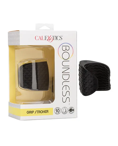 California Exotic Novelties Male Sex Toys Boundless Grip Stroker Black