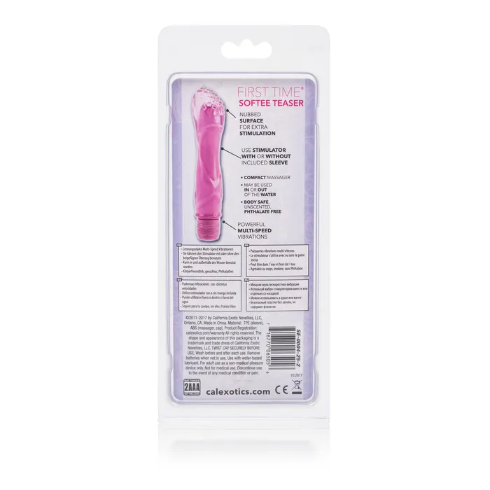 California Exotic Vibrators First Time Softee Teaser Pink