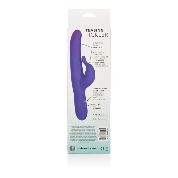 California Exotic Vibrators Posh 10Function Silicone Teaser Purple