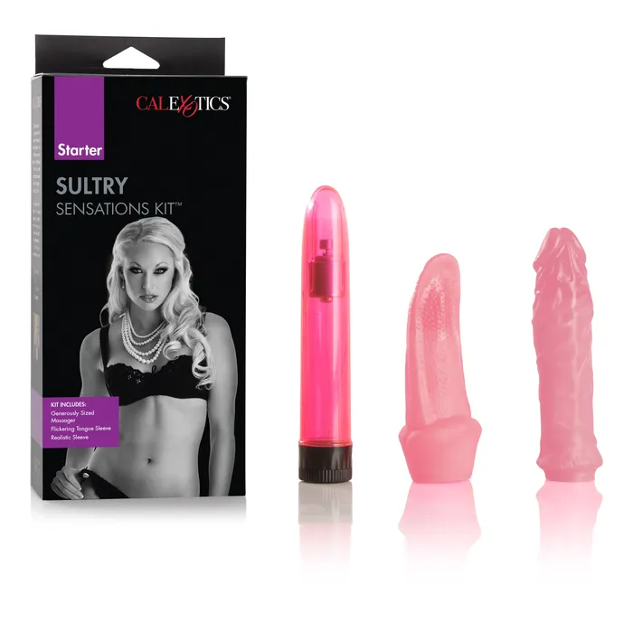 California Exotic Vibrators Starter Sultry Sensations Kit Pink