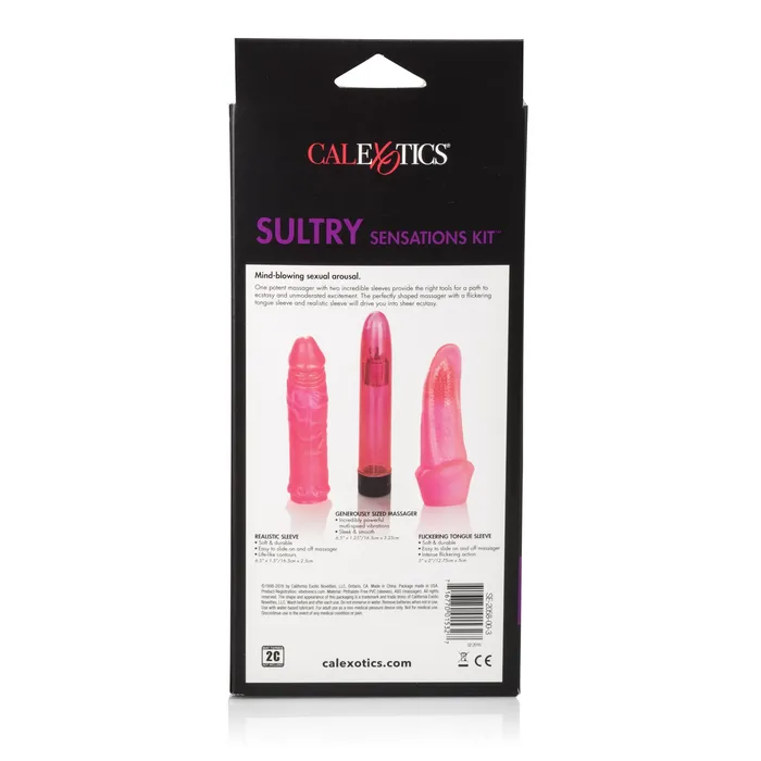 California Exotic Vibrators Starter Sultry Sensations Kit Pink