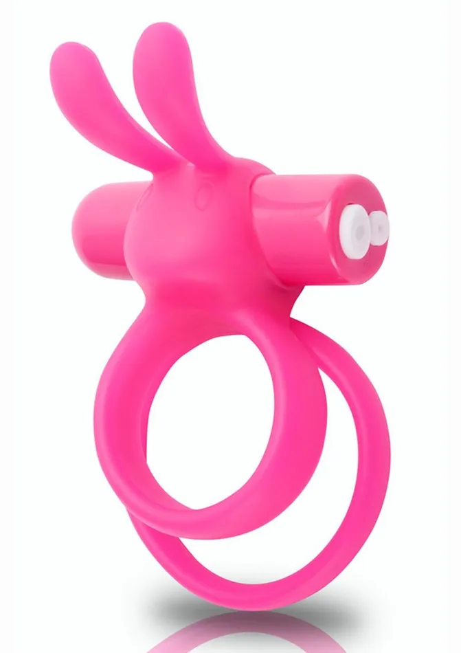 Charged Ohare XL Silicone USB Rechargeable Wearable Rabbit Vibrating Cock Ring Pink Individual Charged Male Sex Toys