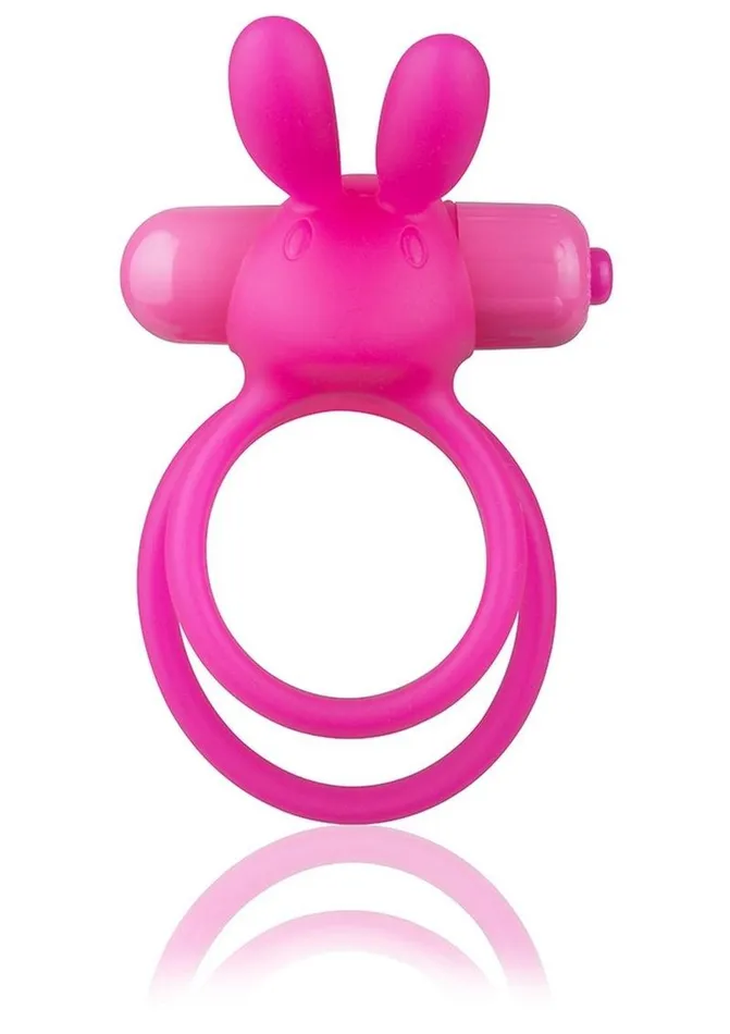 Charged Ohare XL Silicone USB Rechargeable Wearable Rabbit Vibrating Cock Ring Pink Individual Charged Male Sex Toys