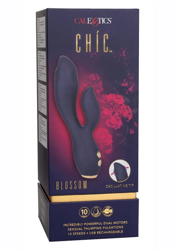 Chic Female Sex Toys Chic Blossom Rechargeable Silicone Rabbit Vibrator