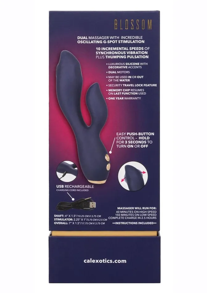 Chic Female Sex Toys Chic Blossom Rechargeable Silicone Rabbit Vibrator