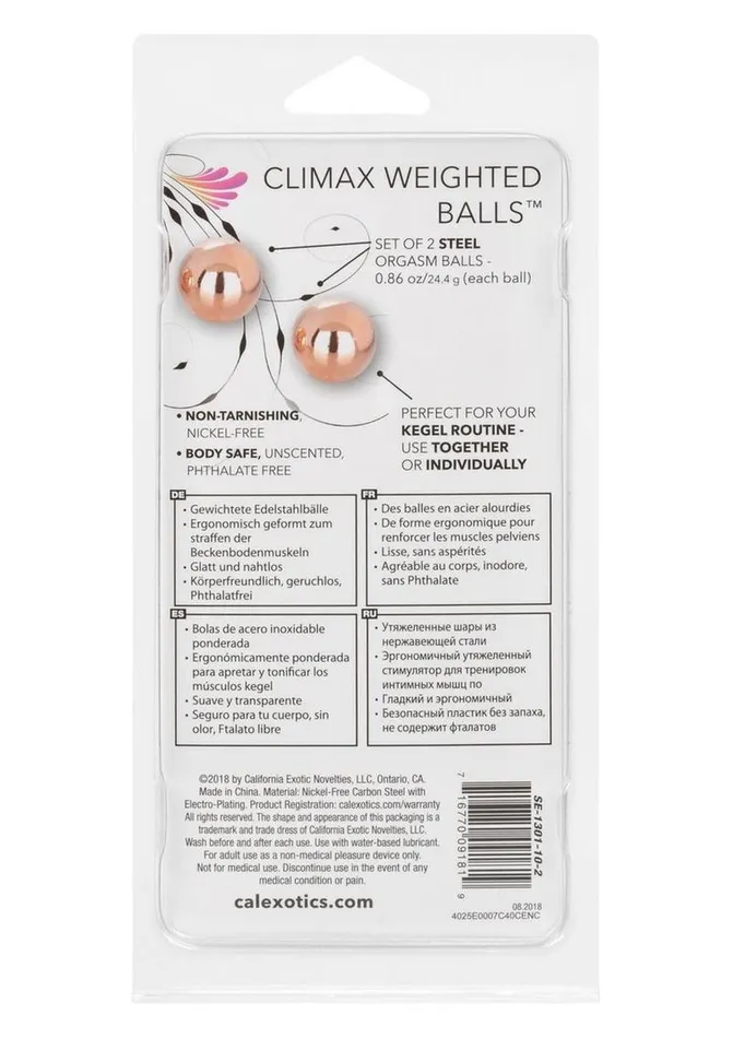 Climax Weighted Balls Kegel Dildos