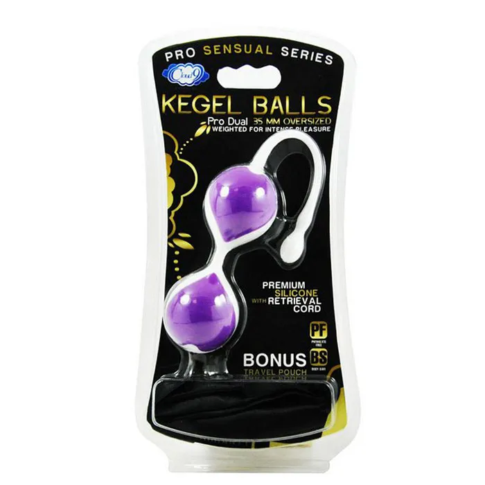 Cloud 9 Vibrators Cloud 9 Pro Sensual Kegel Ball 35Mm WhitePurple