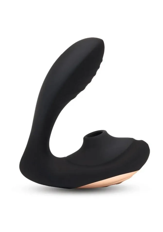 Coquette Female Sex Toys Coquette Royal Embrace Rechargeable Silicone Dual Female Vibrator with Clitoral Stimulator