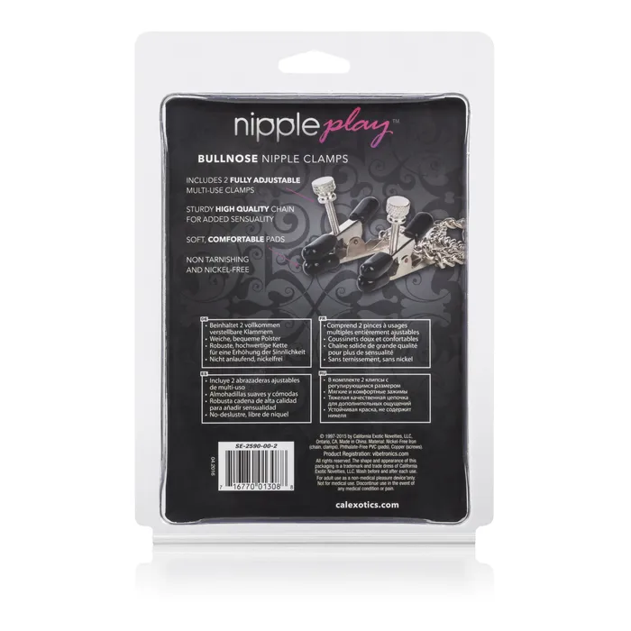 Couples California Exotic Nipple Play Bull Nose Nipple Clamps