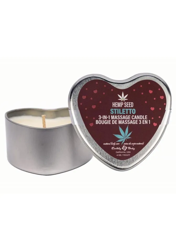 Couples Hemp Seed Body Care Hemp Seed 3In1 Valentines 2025 Massage Candle Stiletto