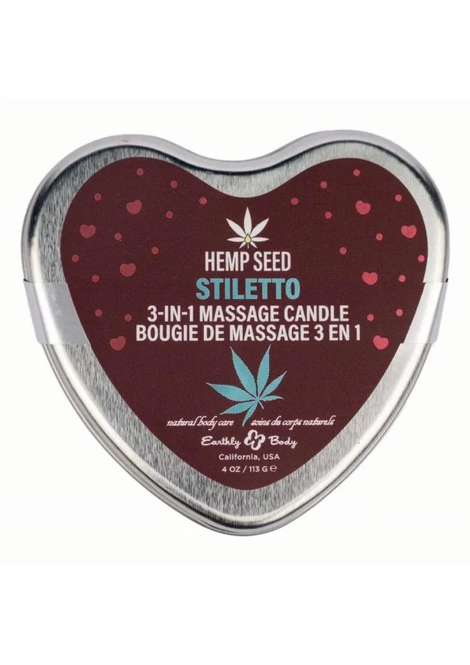 Couples Hemp Seed Body Care Hemp Seed 3In1 Valentines 2025 Massage Candle Stiletto