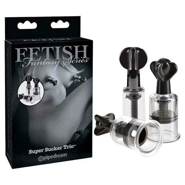 Couples Pipedream Fetish Fantasy Series Limited Edition Super Suckers Trio Nipple Clit Pumps Set of 3