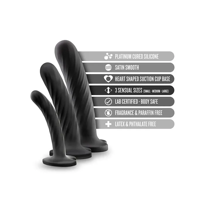 Dildos Blush Novelties Temptasia Twist 3pc Dildo Kit