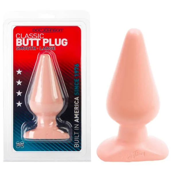 Doc Johnson Anal Classic Butt Plug Flesh 153 cm 6 Large Smooth Butt Plug