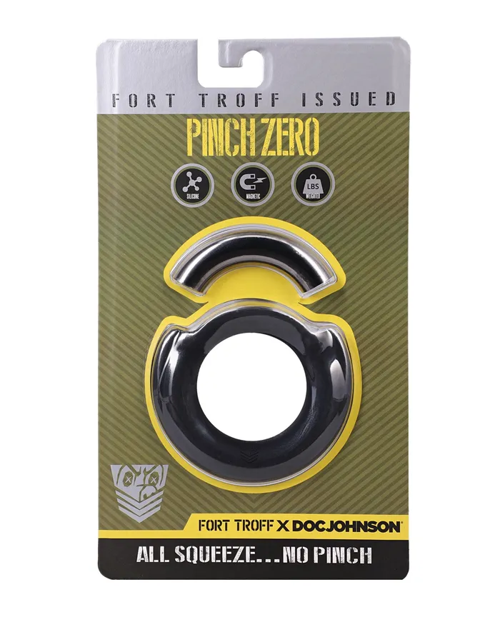 Doc Johnson Male Sex Toys Fort Troff Pinch Zero Cock Ring Black