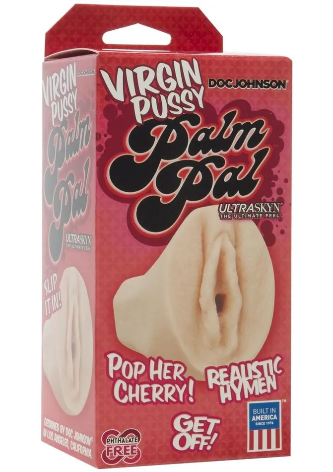 Doc Johnson Male Sex Toys Palm Pal Ultraskyn Masturbator Virgin Pussy