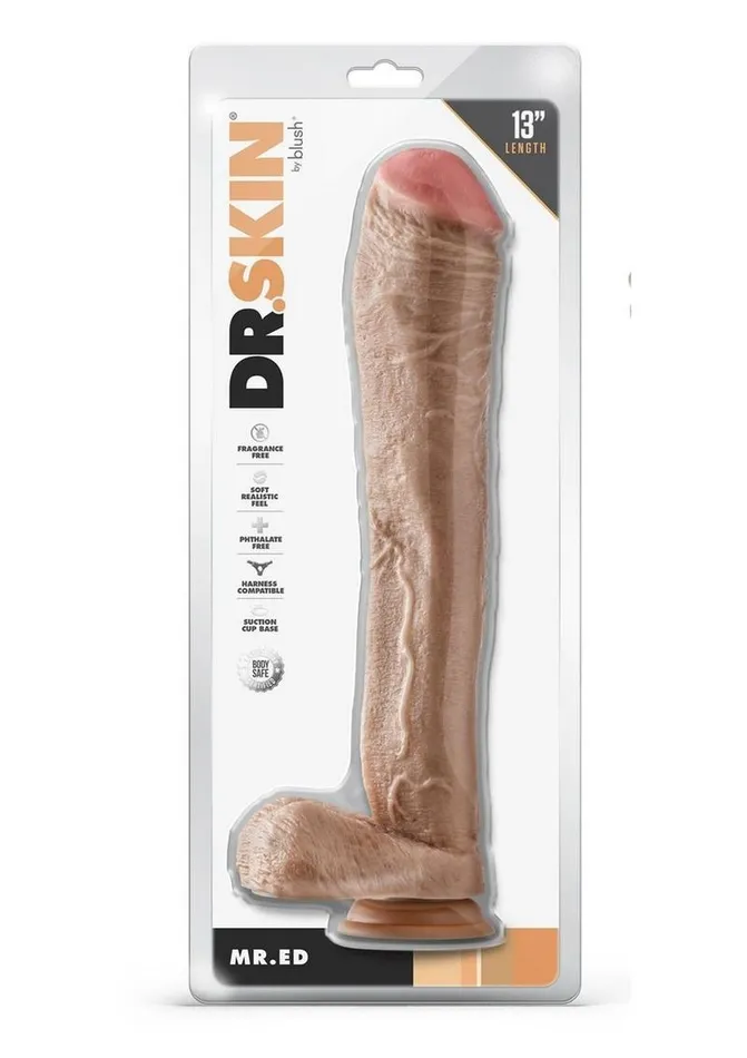 Dr Skin Mr Ed Dildo with Balls and Suction Cup Dr Skin Dildos