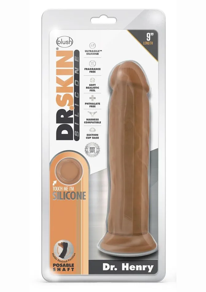 Dr Skin Silicone Dr Henry Dildo with Suction Cup Dr Skin Female Sex Toys