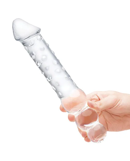 Electric Eel INC Dildos Glas 12 Double Ended Glass Dildo wAnal Beads Clear