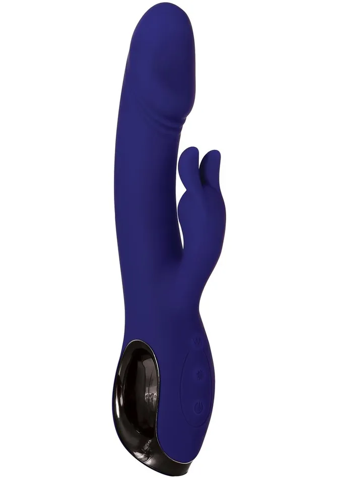 Evolved Female Sex Toys Bunny Buddy Rechargeable Silicone Dual Vibrator with Clitoral Stimulator