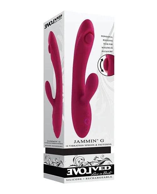 Evolved Jammin G Burgundy Evolved Novelties INC Vibrators