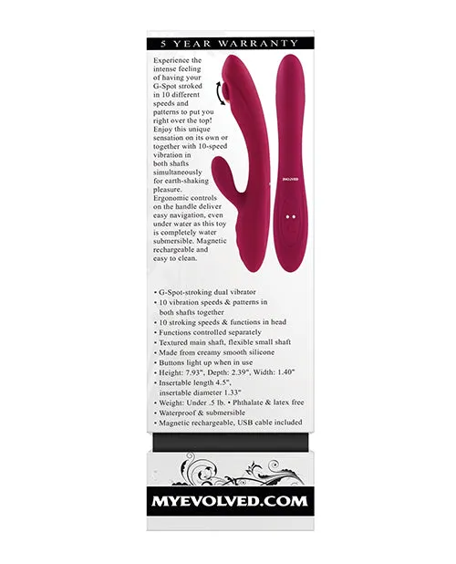 Evolved Jammin G Burgundy Evolved Novelties INC Vibrators