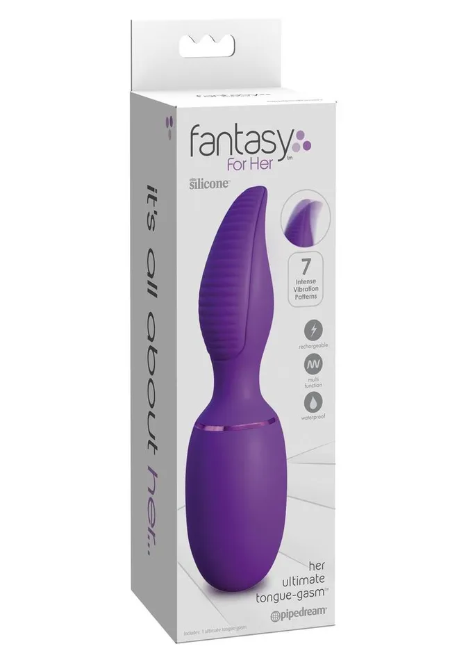 Fantasy For Her Female Sex Toys Fantasy For Her Ultimate TongueGasm Vibrator Waterproof Rechargeable