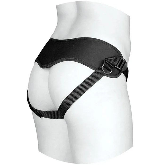 Female Sex Toys Doc Johnson VacULock Suspender Harness With Plug Black