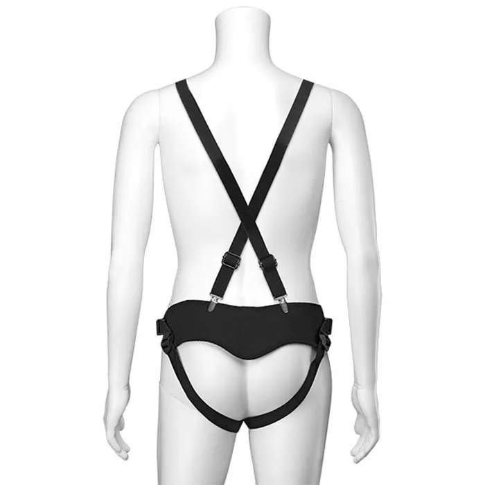 Female Sex Toys Doc Johnson VacULock Suspender Harness With Plug Black