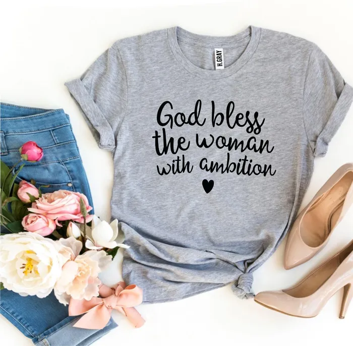 Female Sex Toys God Bless The Woman With Ambition Tshirt Agate