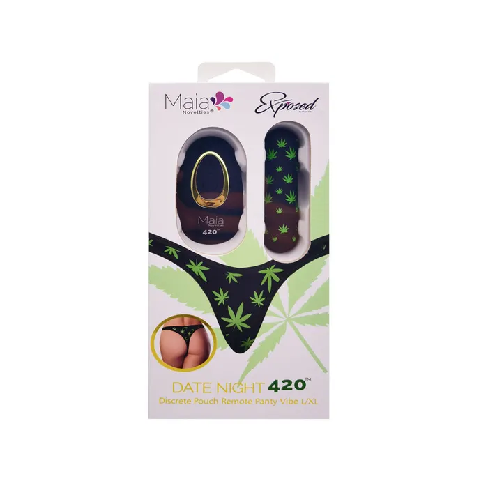 Female Sex Toys Maia Toys Maia DATE NIGHT 420 PANTY VIBE SM with Black USB Rechargeable Bullet Remote