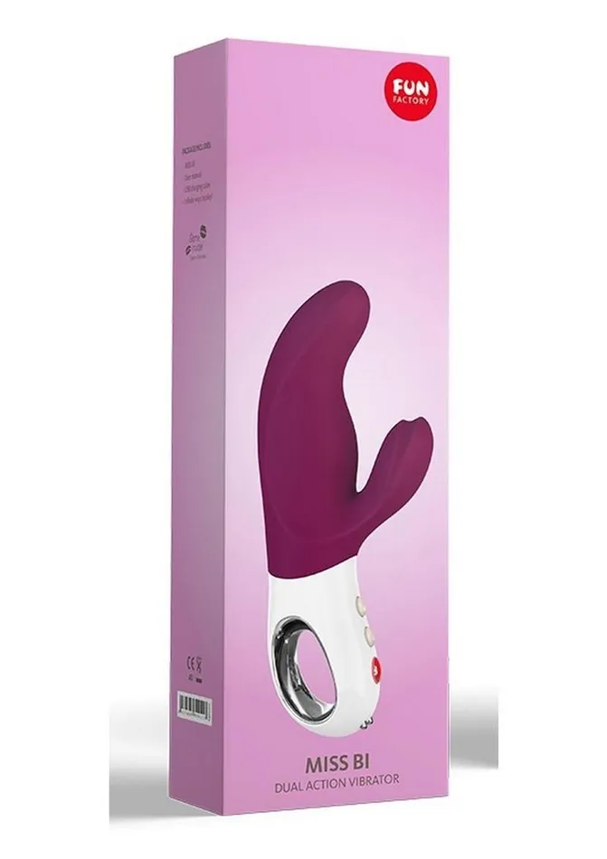 Female Sex Toys Miss Bi Silicone Vibrator with Clitoral Stimulator Fun Factory