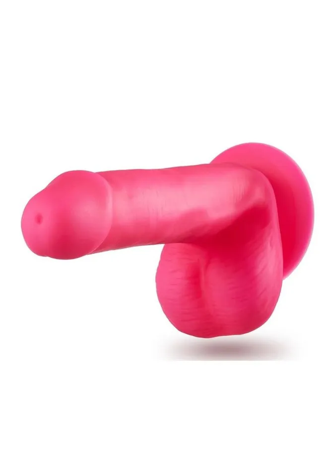 Female Sex Toys Neo Elite Neo Elite Silicone Dual Density Dildo with Balls