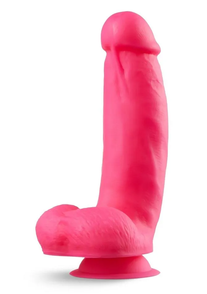 Female Sex Toys Neo Elite Neo Elite Silicone Dual Density Dildo with Balls