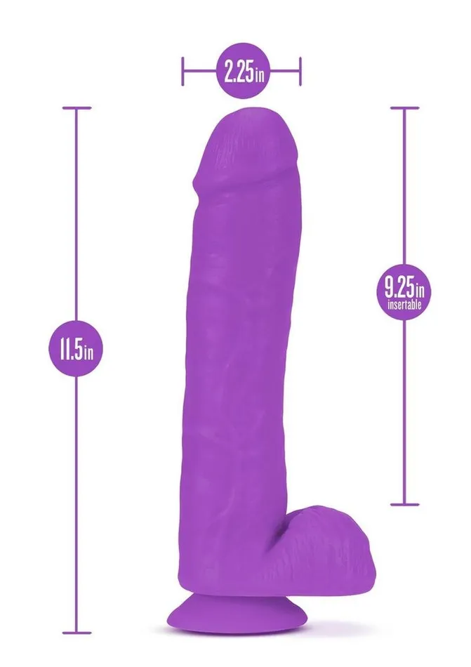 Female Sex Toys Neo Elite Neo Elite Silicone Dual Density Dildo with Balls